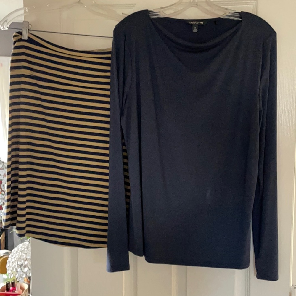 Toad & co - skirt and shirt XL